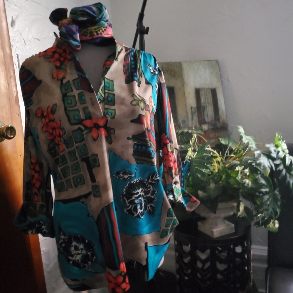 TOPNOTCH vintage women's blouse LARGE
